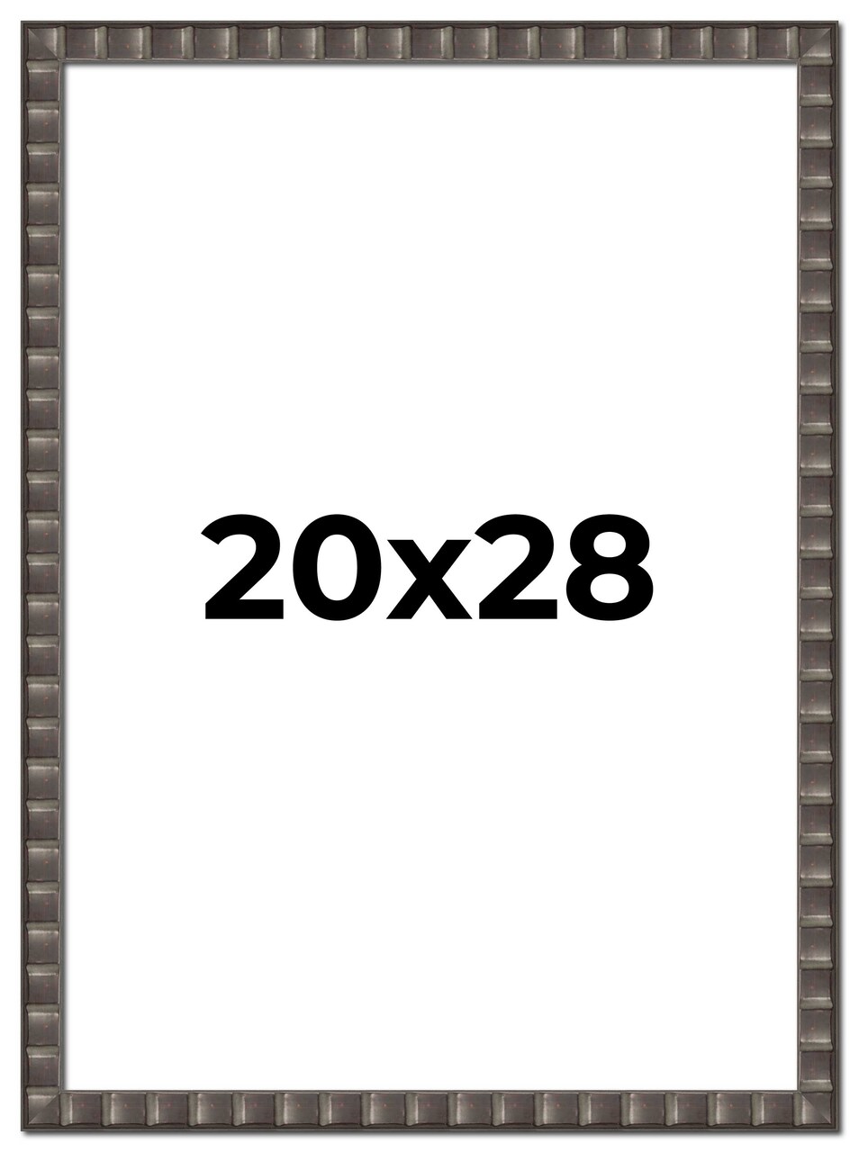 20x28 Deco Picture Frame with UV-Resistant Acrylic & Acid Free Backing, Available in 3 Finishes - Black, Brown, and Silver